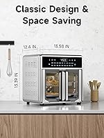 Vista 6 de Horno de puerta francesa con freidora de aire Kitchen Elite, combo de encimera para tostador de 15.8 Qt, 18 ajustes preestablecidos y 1 Toque manual