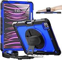 Vista 15 de Timecity - Funda protectora para iPad Pro de 12.9 pulgadas, 6ª/ 5ª/ 4ª/ 3ª generación, con fuerte protección, protector de pantalla, correa