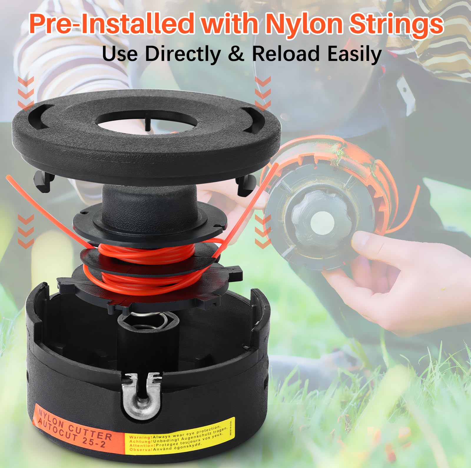 Testina Filo Autocut 25-2 Per Decespugliatore Stihl - Compatibile Con FS44, FS55, FS120, FS250 E Altri - Foto 3