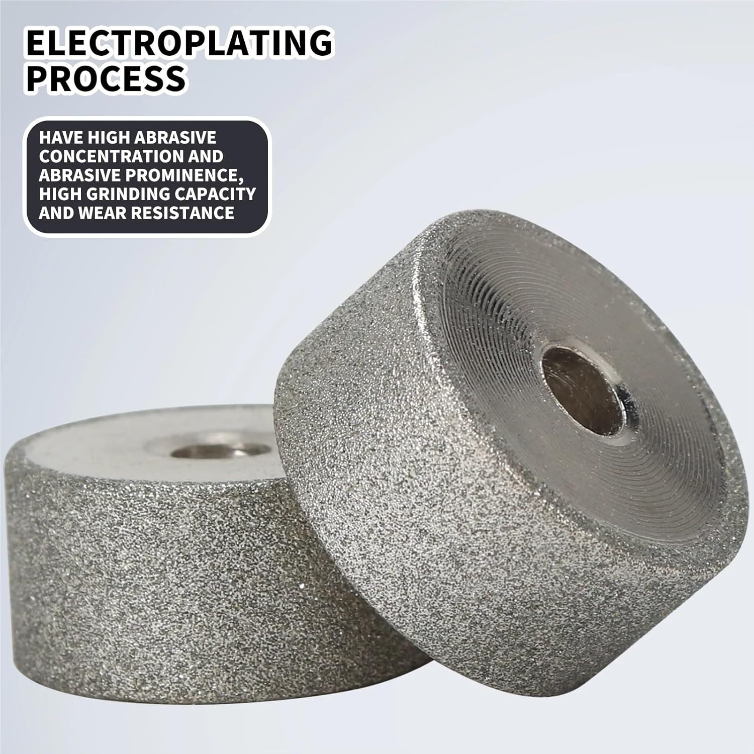 20mm Mini Abrasive Grinding Wheel Diamond Sanding Bits 1/8" Shank Rotary Tool for Wood Metal Stone Grinding 3pcs