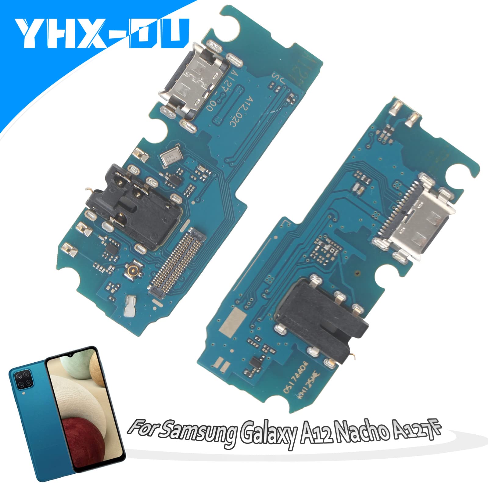 Generic YHX-OU 6.5" gniazdo ładowania do Samsung Galaxy A12 SM-A127F/DS SM-A127F SM-A127M SM-A127U złącze dokujące port ładowarka port mikrofon audio jack flex kabel + narzędzie montażowe