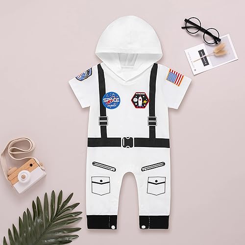 Miniatura 4 de Daddy's New Fishing Buddy Newborn Baby Boys Girls Halloween Hoodie Bodysuits Infant Astronaut Costume Cosplay Jumpsuit Outfit