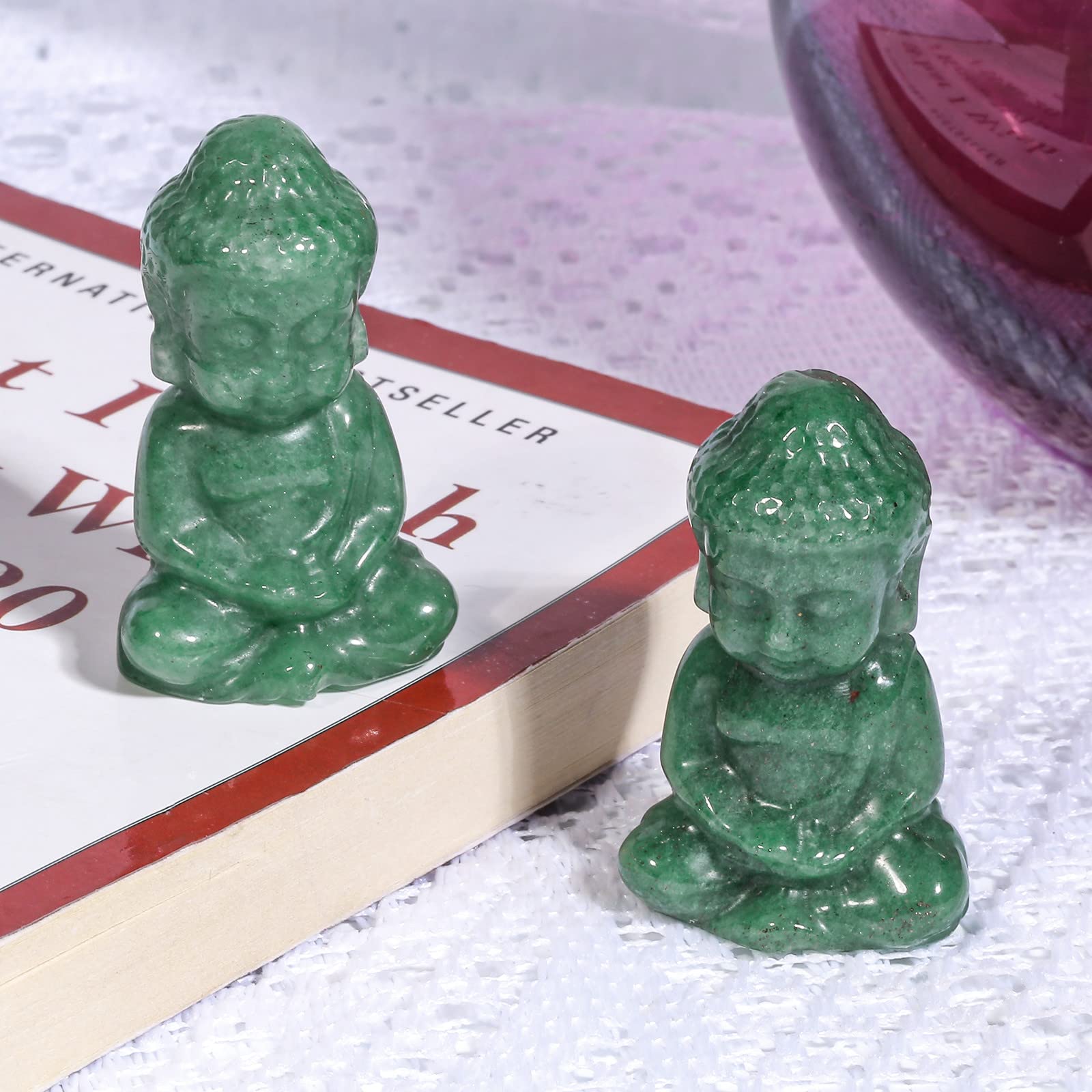 mookaitedecor Green Aventurine Crystal Baby Buddha Statue - Image 3