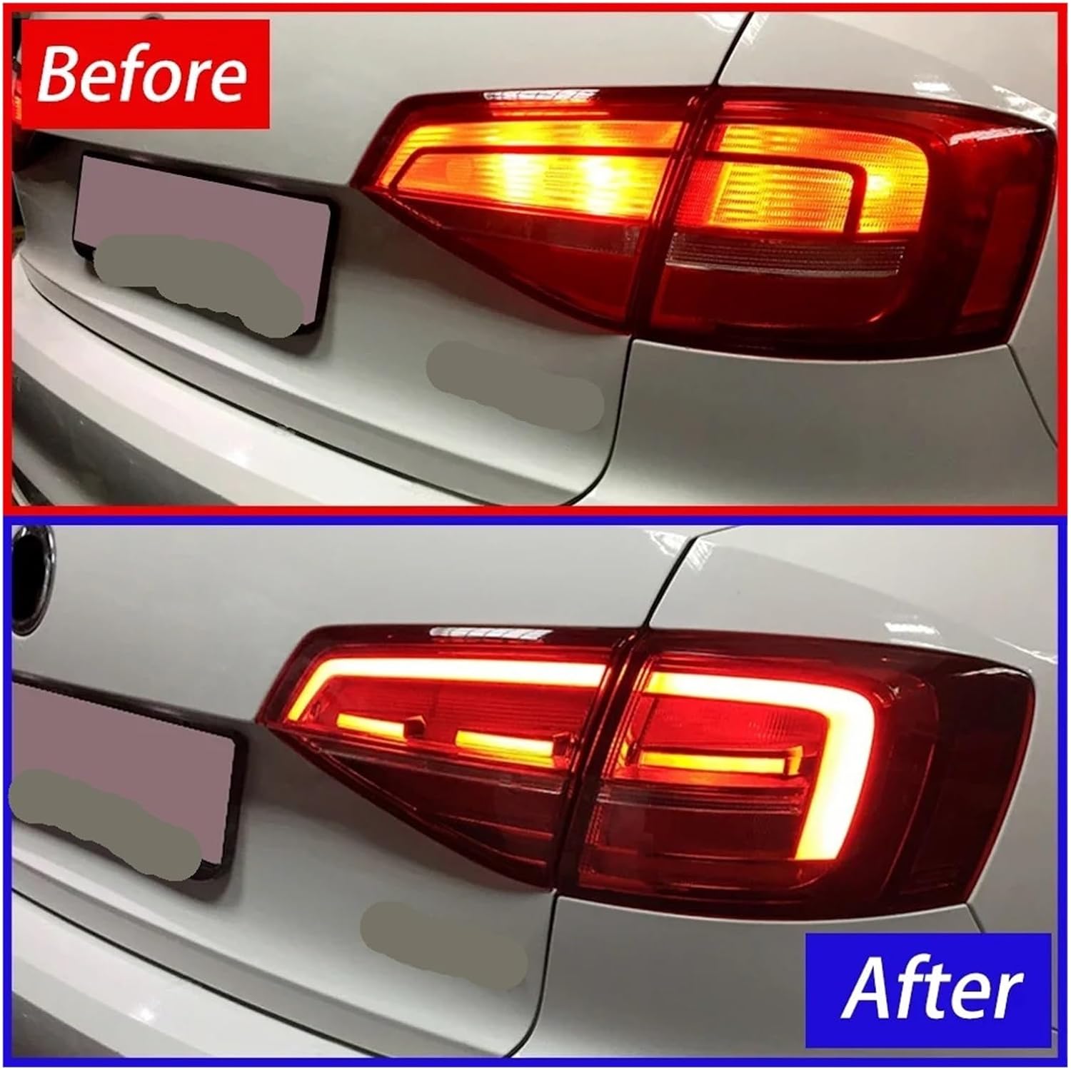 Plug And Play Car Rear Light Assembly Compatible With VW 2015-2018 Jetta Mk6 Sagitar Auto Turn Signal Brake Reverse Fog Tail Lamp Accessory