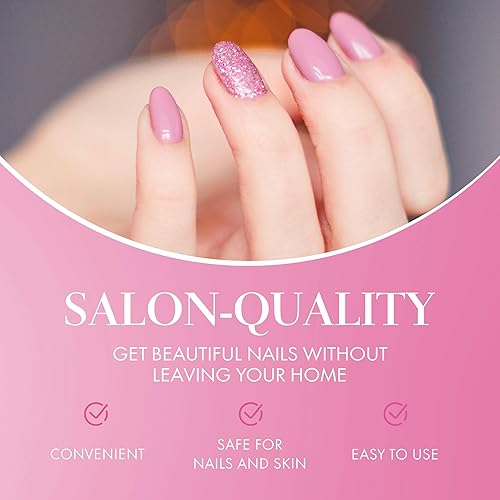 Miniatura 6 de JOYA MIA Esmalte de gel en polvo profesional y laca de uñas a juego. Arte de uñas de larga duración, simplemente aplica, fácil de remojar en frascos