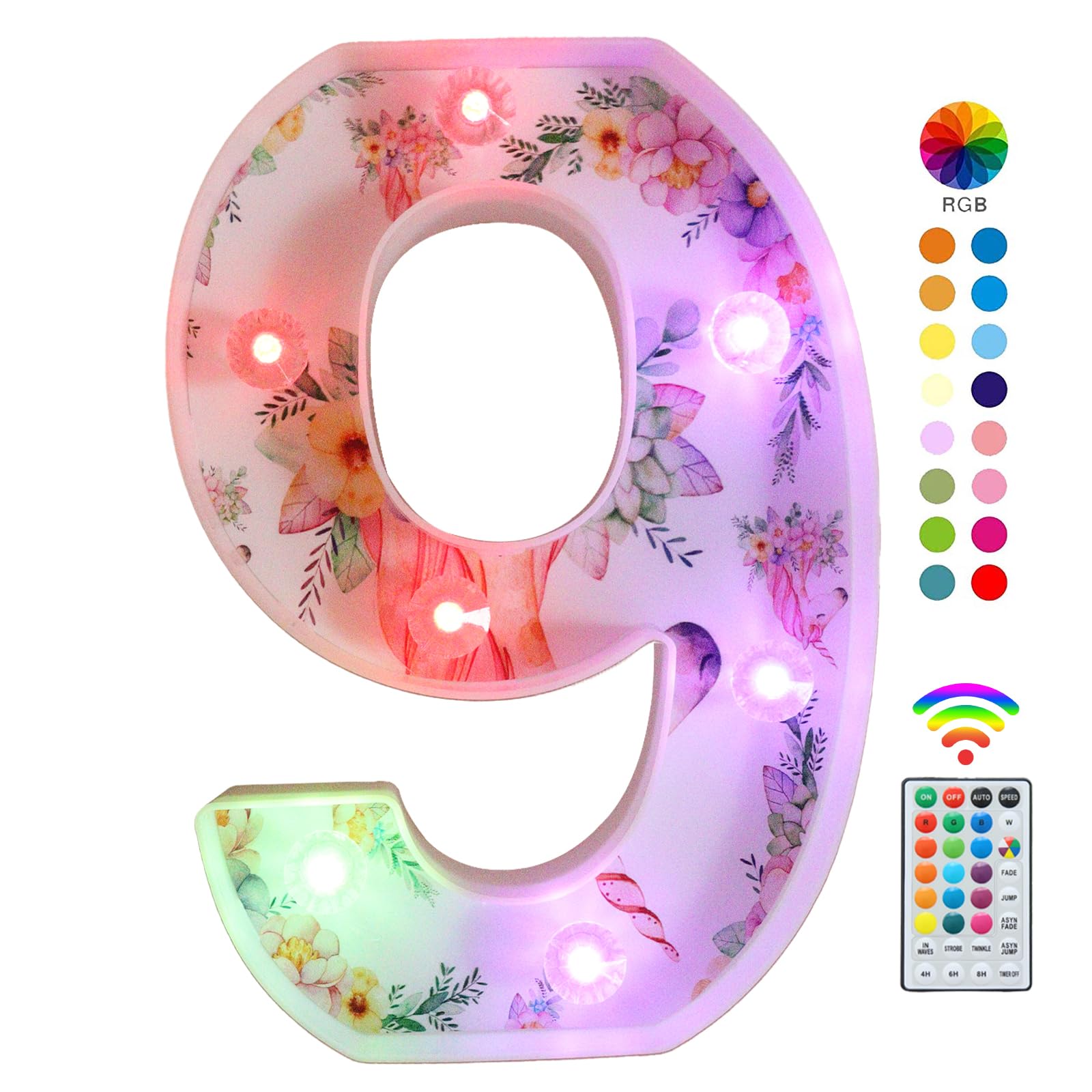 Unicorn LED Light Up Letters, 18 Color Changing Diamond Alphabet Sign Unicorn Gifts for Girls Women Party Birthday Decorations Remote Night Light Christmas Valentine Wall Table Decor - A — view 37