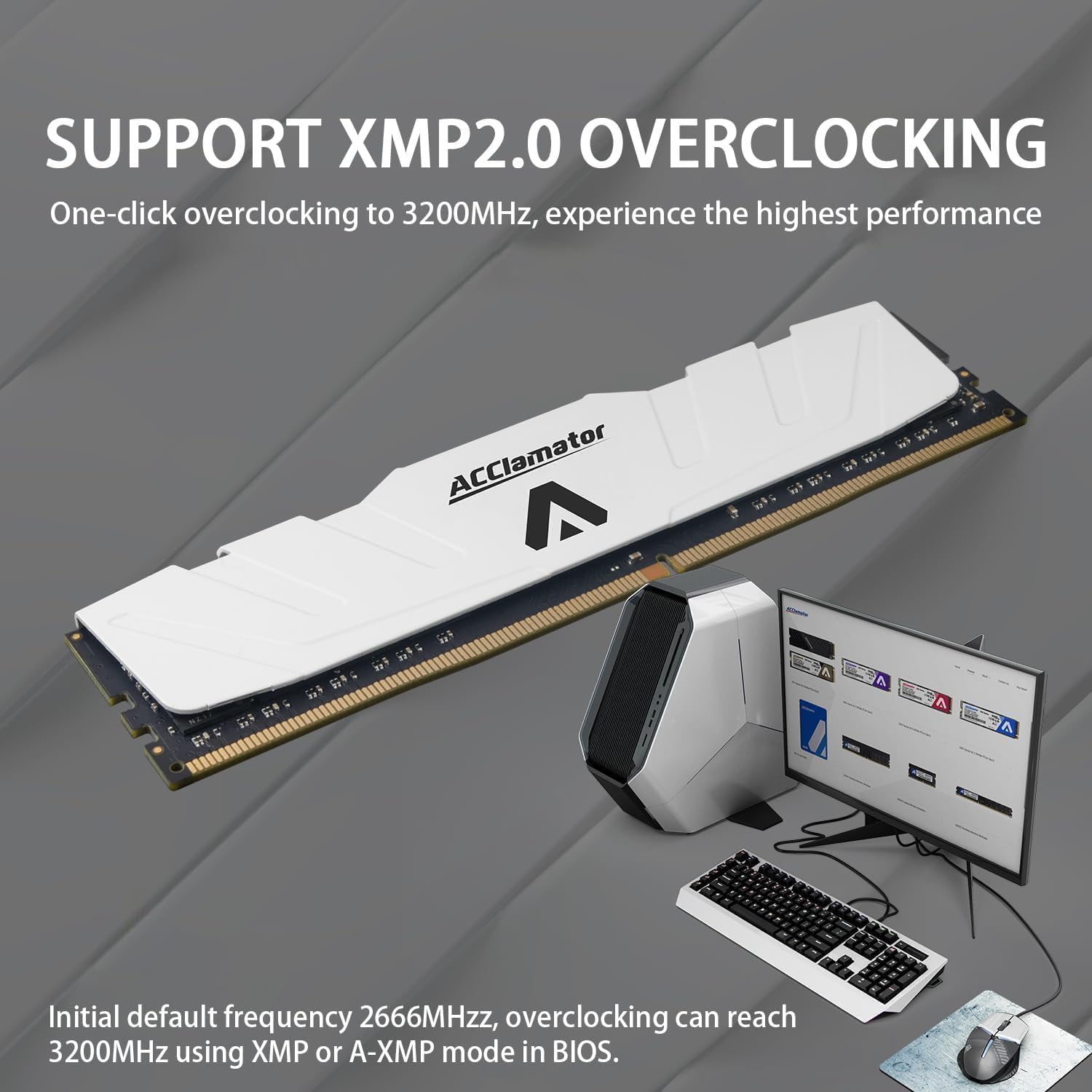 Amazon.co.jp: Acclamator DDR4 3200MHz 16GB(8GB x 2枚) デスクトップ