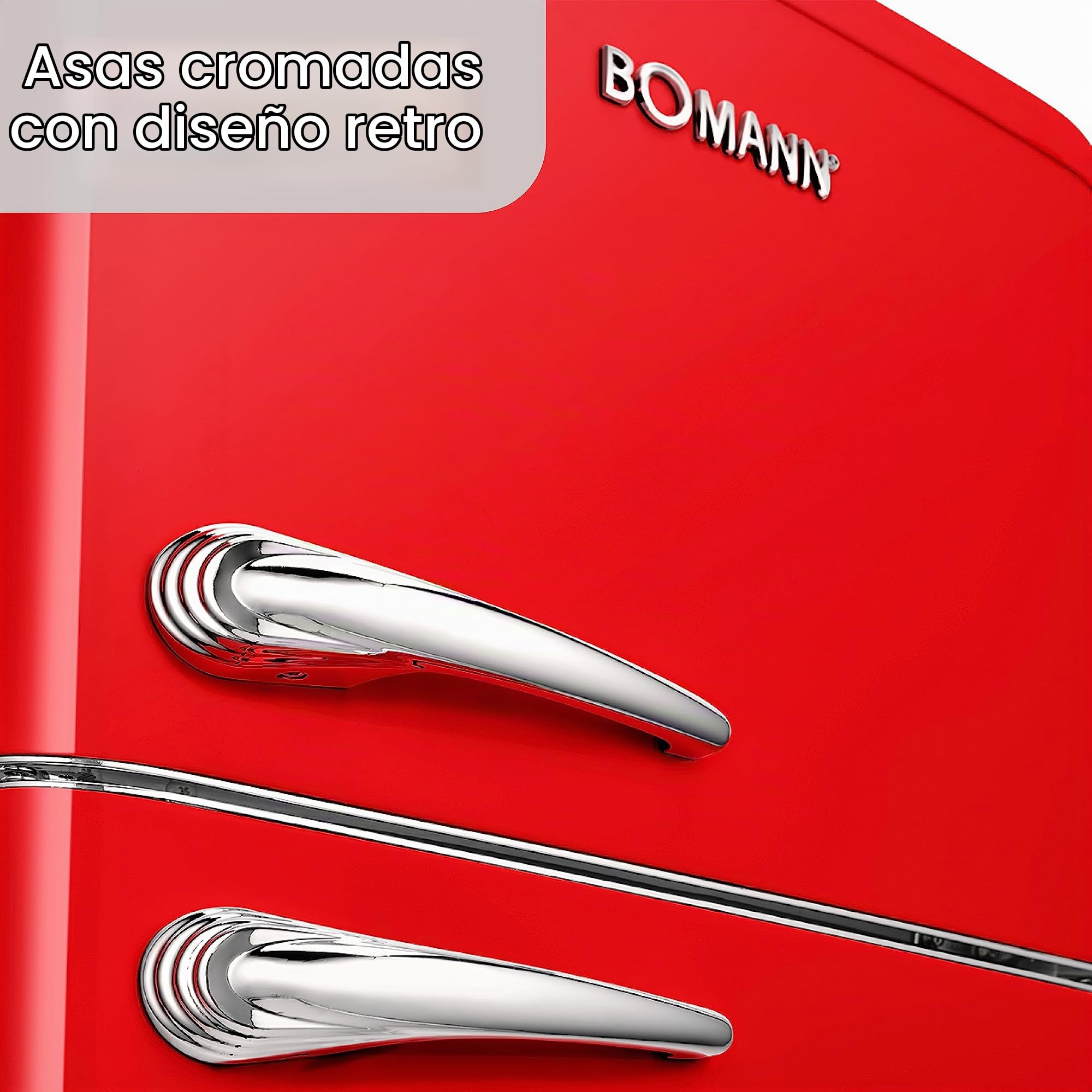 Bomann Double Door Refrigerator DTR 353 (Red) Garantías de electrodomésticos, Rojo, Único