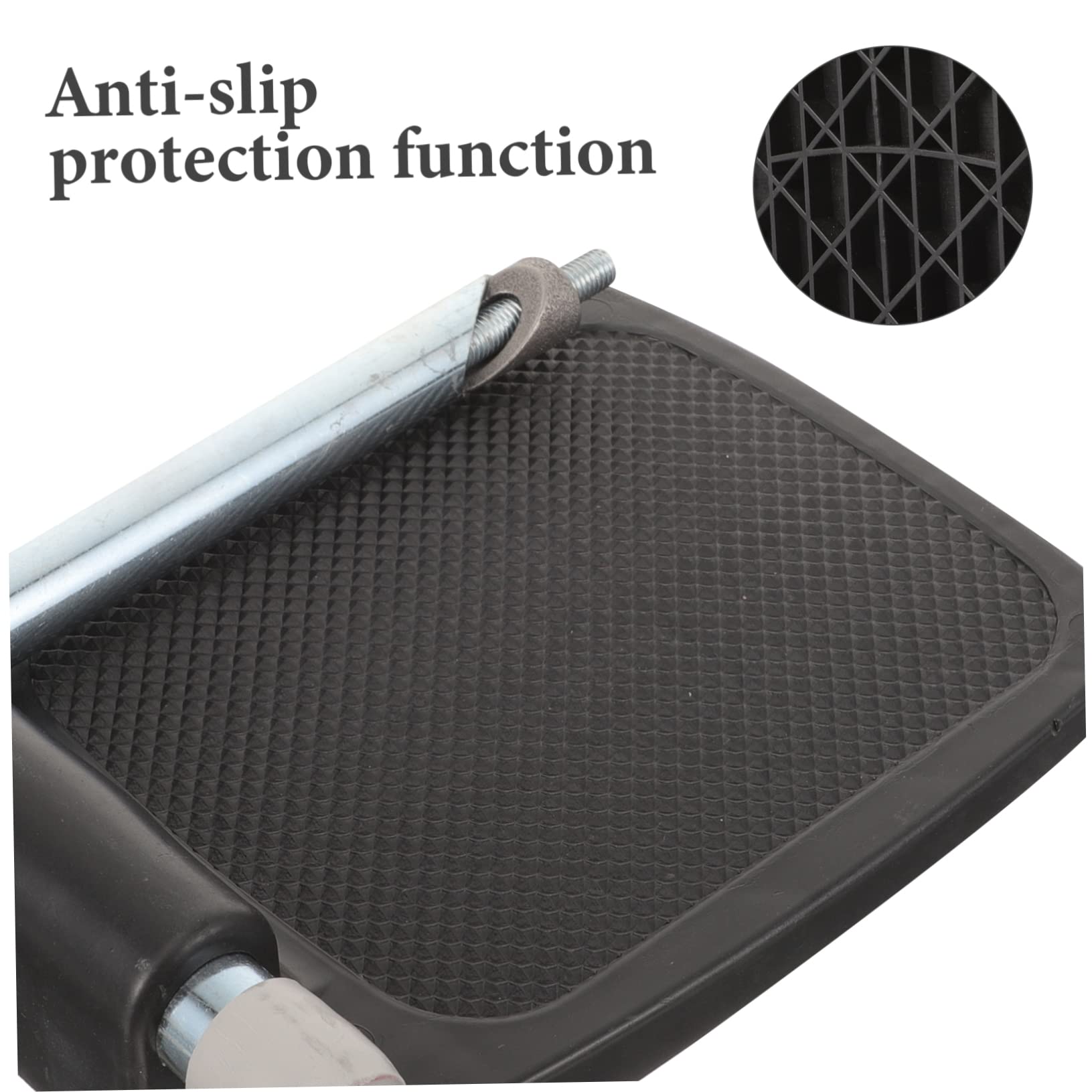 Reposapiés de Repuesto para Silla de Ruedas, 1 Par Negro | Poste, Plástico, Diseño Elevable, Accesorio Robusto para Uso Diario Color Aleatorio