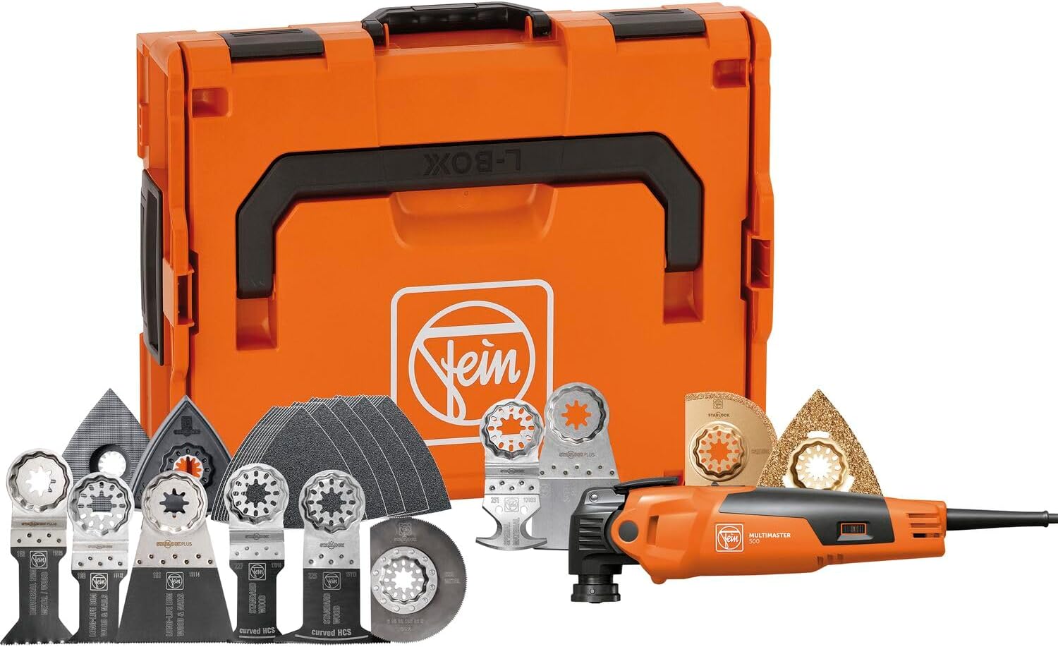 Multimaster MM 500 Plus Top Edition, The Multitool for Landscaping and Renovation, Comes with More Than 30 Accessories for Sawing Wood and Metal, Sanding, Laying Tiles and Much More