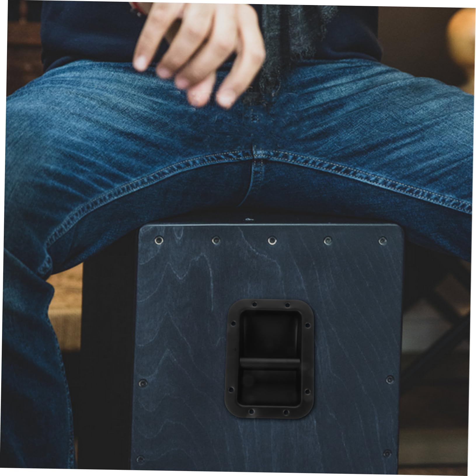 Maniglia per Altoparlante in Ferro per Altoparlante Maniglia per Amplificatore di Ricambio Nera 220 * 162 Mm Resistente E Confortevole