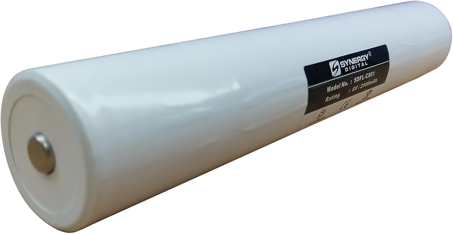 Synergy Digital Flashlight Battery, Works with Maglight ARXX075 Flashlight, (Ni-CD, 6V, 2500 mAh) Ultra High Capacity Battery : Health & Household