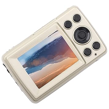 Digital Camera Recorder, 2MP 720P 30FPS Vlogging Camera Camcorder 16X Zoom for Outdoor(Gold, Black)