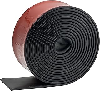 Neoprene Rubber Strips Self Adhesive 50mm(W) x3mm(T) x3m(L) Rubber Strips,Neoprene Rubber Sheet with Adhesive Backing Solid Rubber Rolls for Flooring Protection, Leveling, Anti-Vibration, Anti-Slip