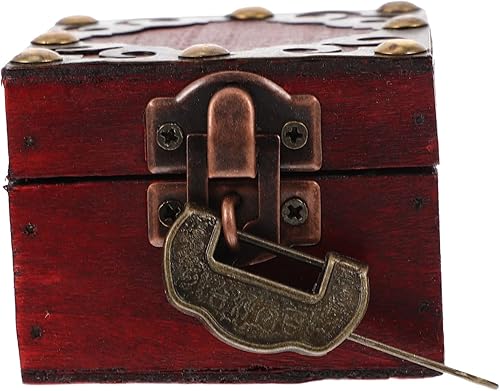 COOPHYA Caja rústica cofre del tesoro para niños, organizador de almacenamiento para juguetes, tronco de madera, baúl vintage, caja de