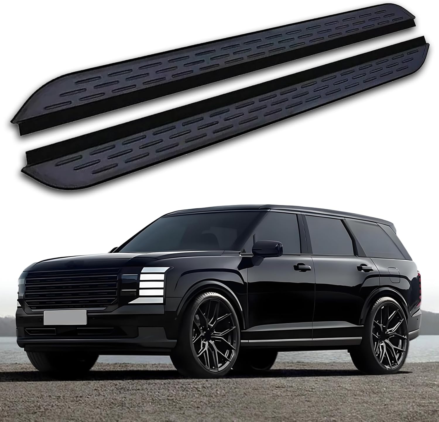 2PCS Running Boards Fits for Hyundai Palisade 2026 Side Steps Pedal Steps Nerf Bar Accessories with Bracket