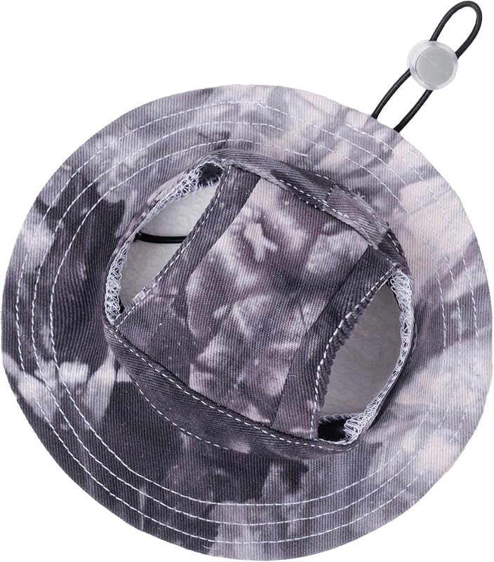 Chapéu para Cães com Furos para as Orelhas em Lona de Algodão MIANHUATANG Preto, X-Large