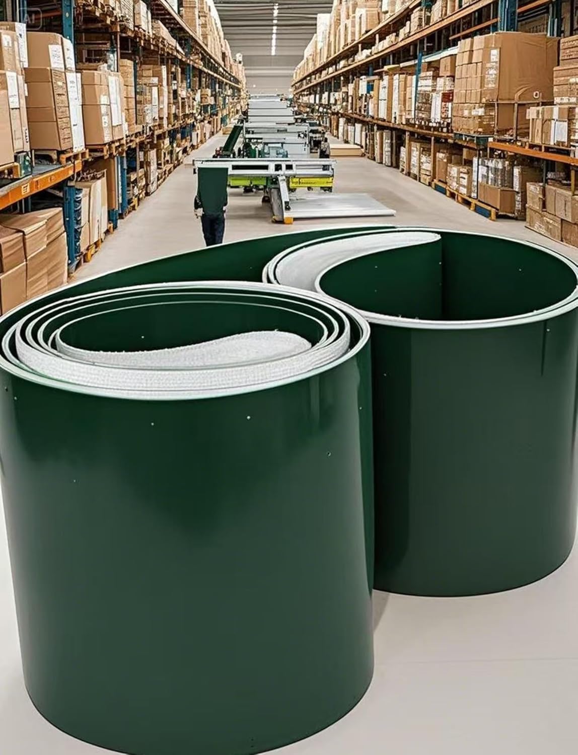 Bandas transportadoras industriales de PVC para optimizar el embalaje diario en plantas logísticas