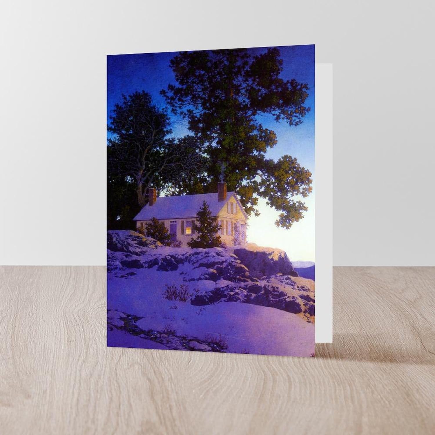 CafePress Maxfield Parrish Holiday Greeting Card (20-pack), Note Card with Blank Inside, Birthday Card Matte