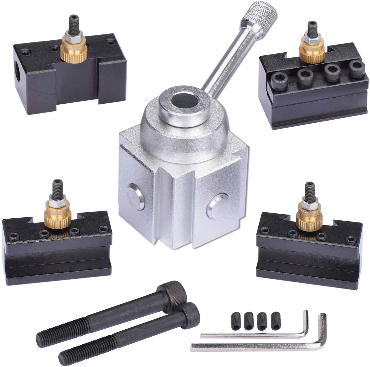 DUSICHIN DUS8329 Tooling Holder 4 sets Mini Lathe Quick Change Cutter Post Holders Multi-functional Tool Holder Cutter