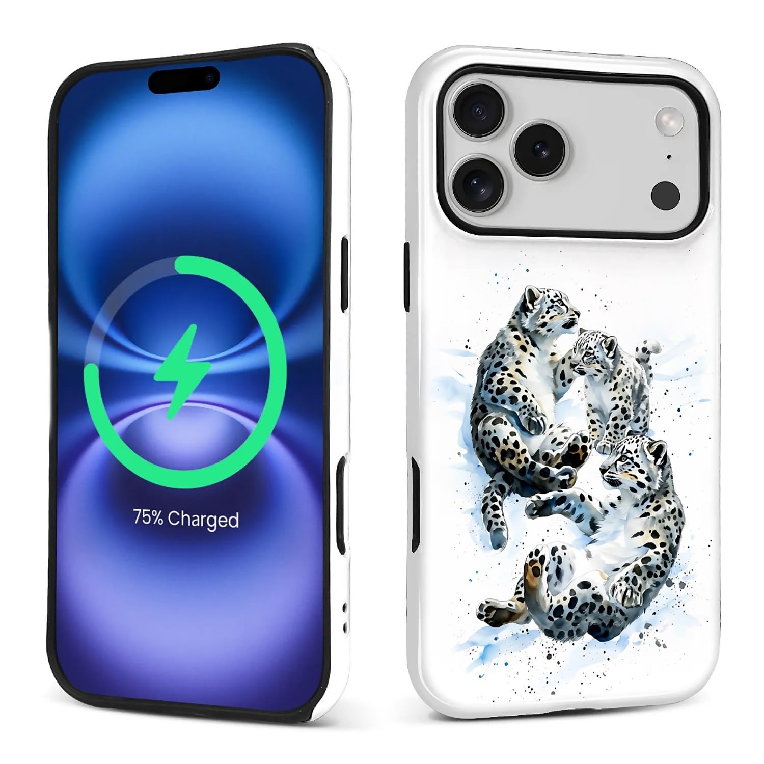 Coque iPhone 17 Pro Max MagSafe haut de gamme léopard des neiges - 8