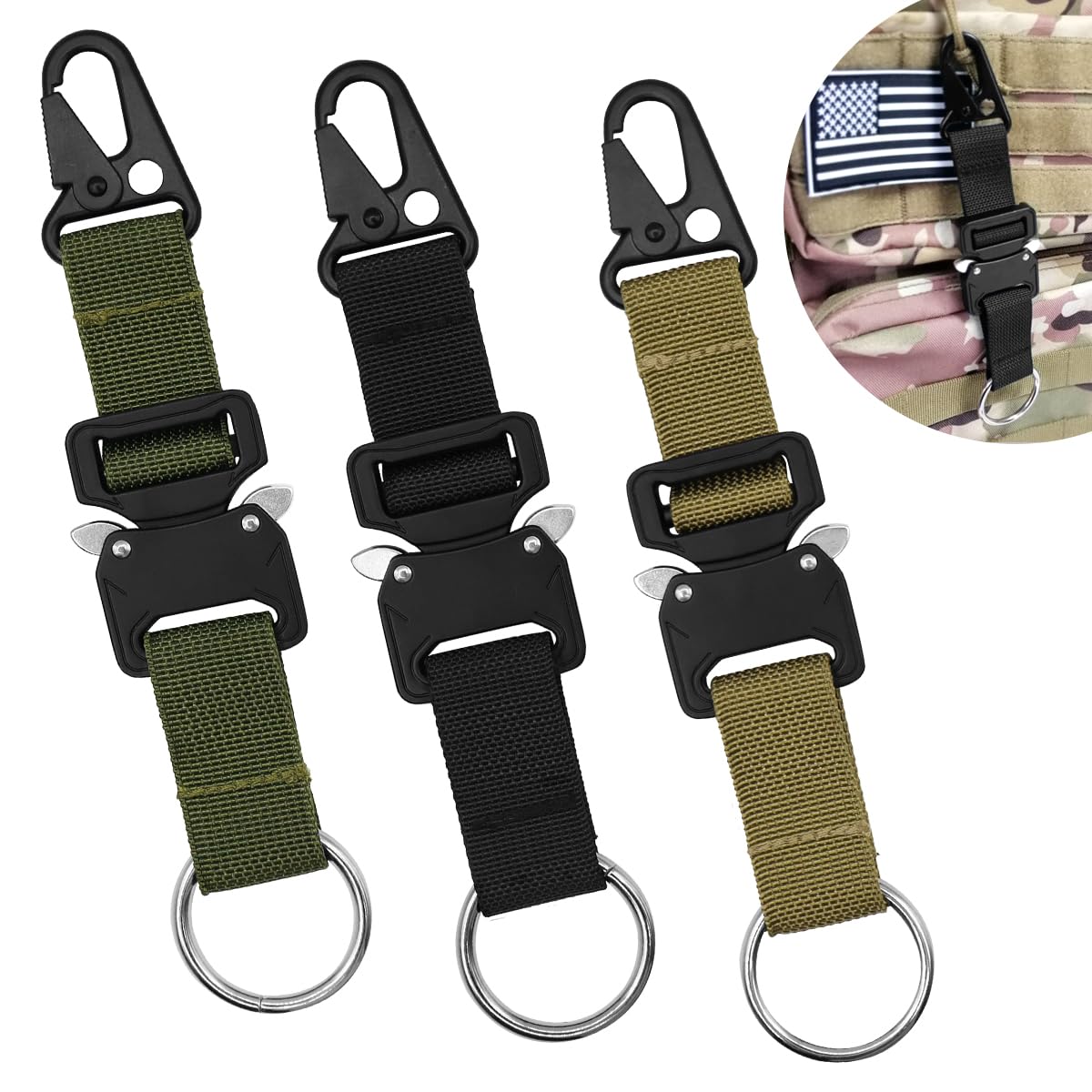 HADEEONG Quick Release Keychain Clip