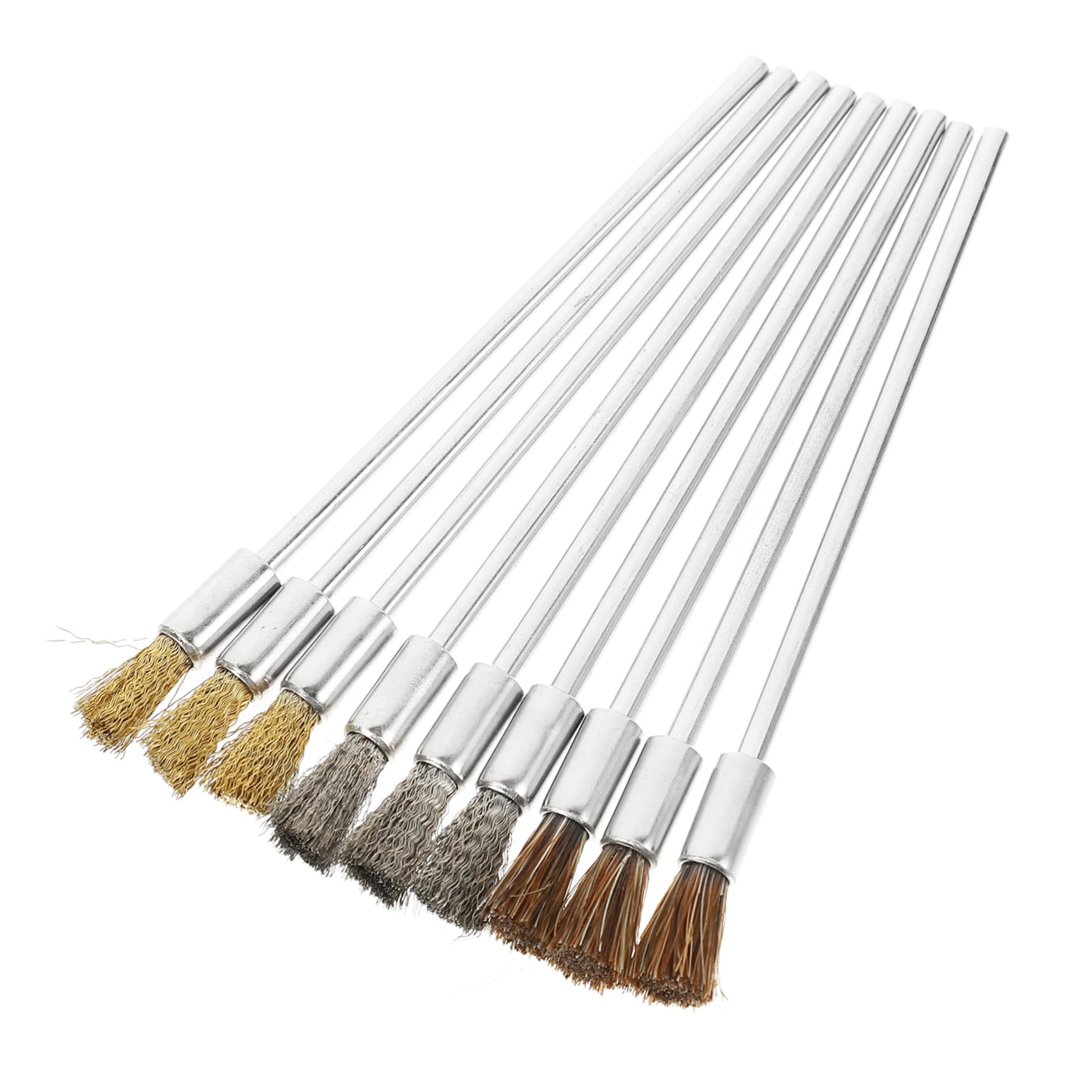 Unomor Wire Brush for Drill 9pcs Set for Cleaning Polishing Stripping Metal Brush Removal Tools for Paint Dust