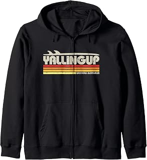 Yallingup Western Australia - Retro Surf Paradise Zip Hoodie