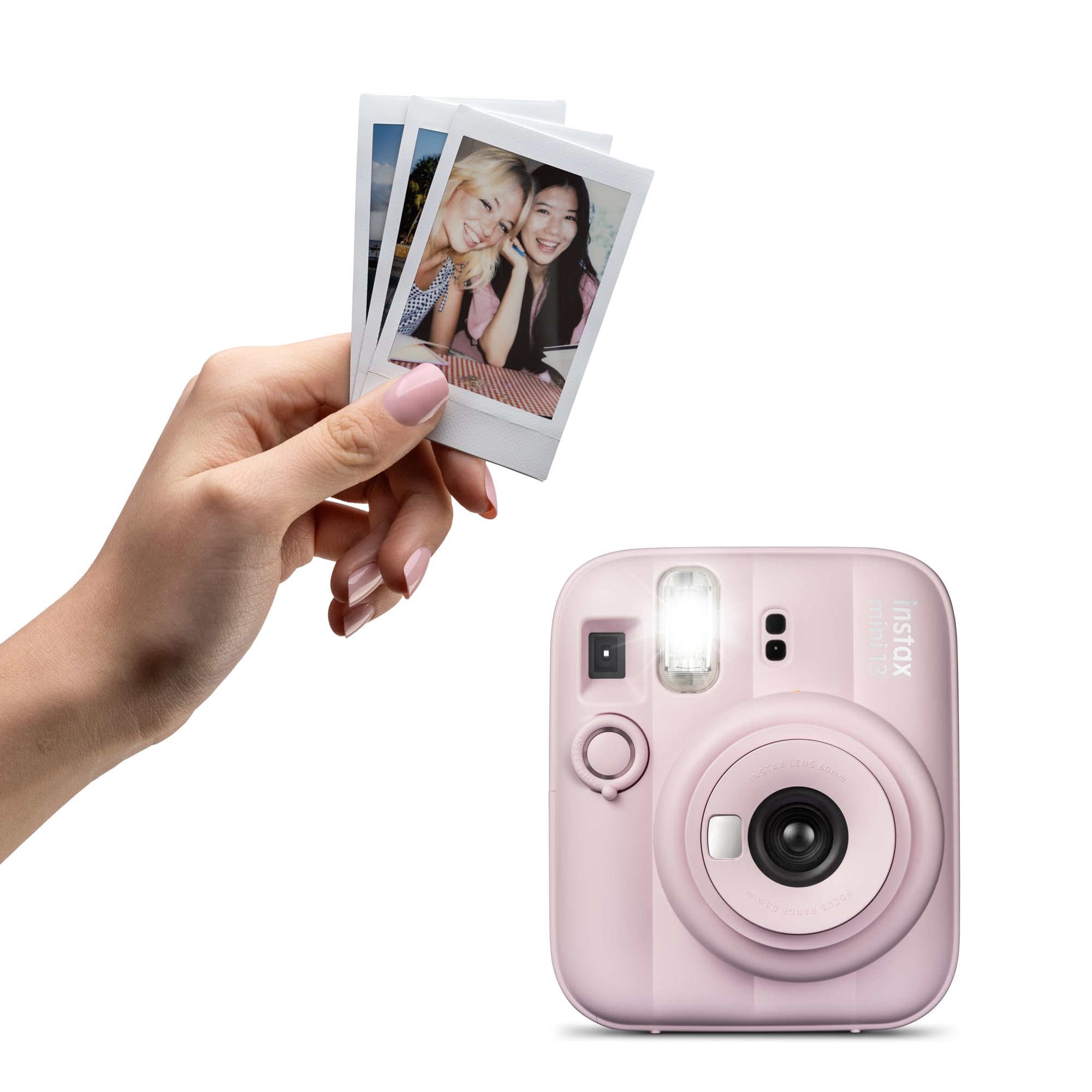 FUJIFILM instax mini 13 Sofortbildkamera Candy Pink Selfiespiegel Nahaufnahmemodus automatische Belichtung