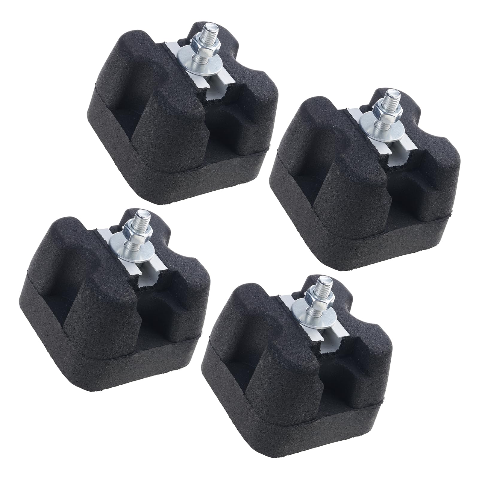 alloneslife 4Pcs Rubber Floor Mounting Base Pad Ductless Split Air Conditioning Floor Mount Base for Condenser Conditioning