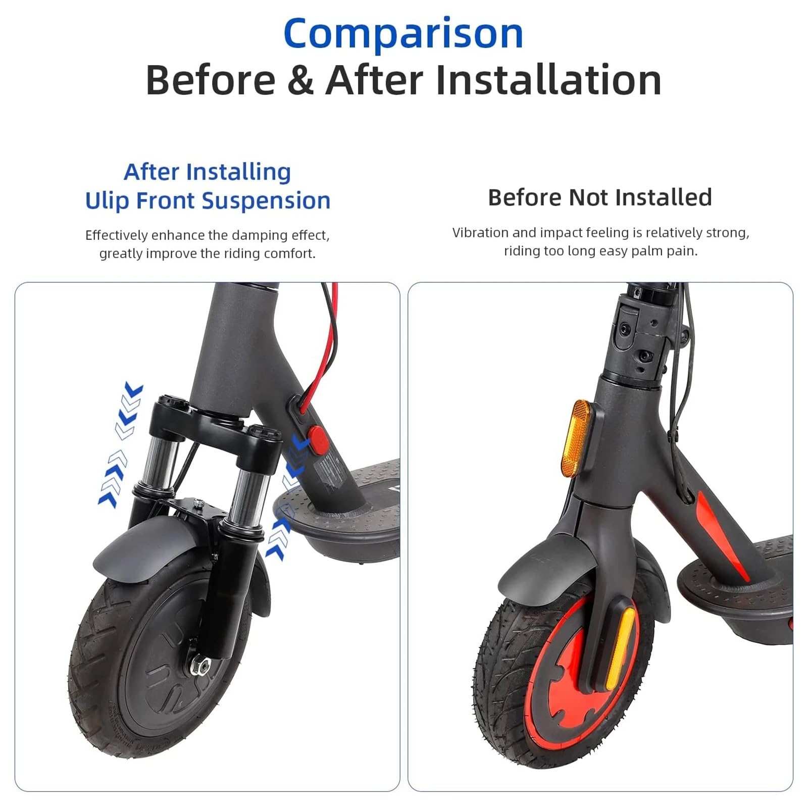 Pasuje do Xiaomi M365/Pro/1S/Mi3 Ulip Scooter Hydrauliczny przedni amortyzator Przedni widelec Zawieszenie Amortyzator Akcesoria wspornik szpula wahacza(Front absorber)