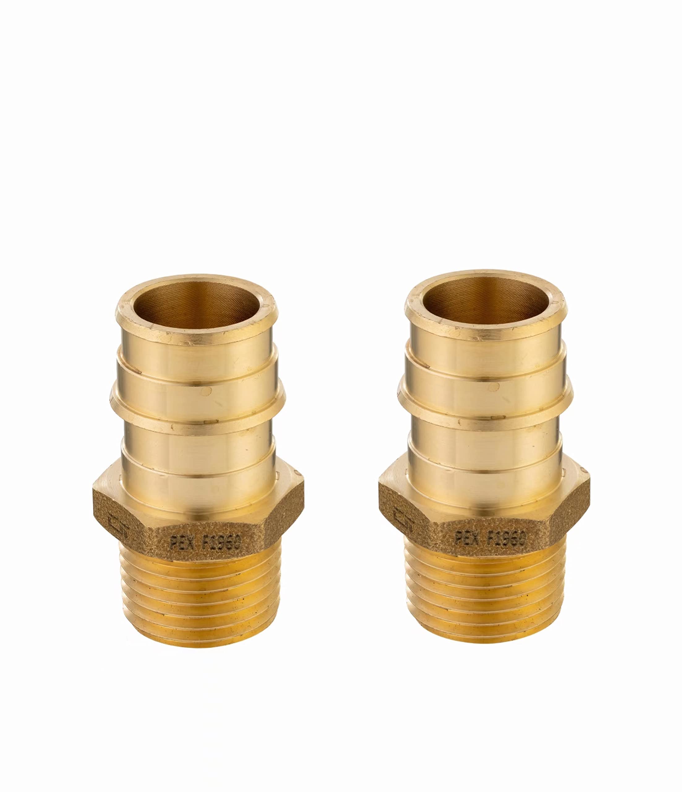 EFIELD Pex A adaptador de expansión de 1" Pex x 3/4" macho NPT adaptador F1960 sin plomo, 2 piezas