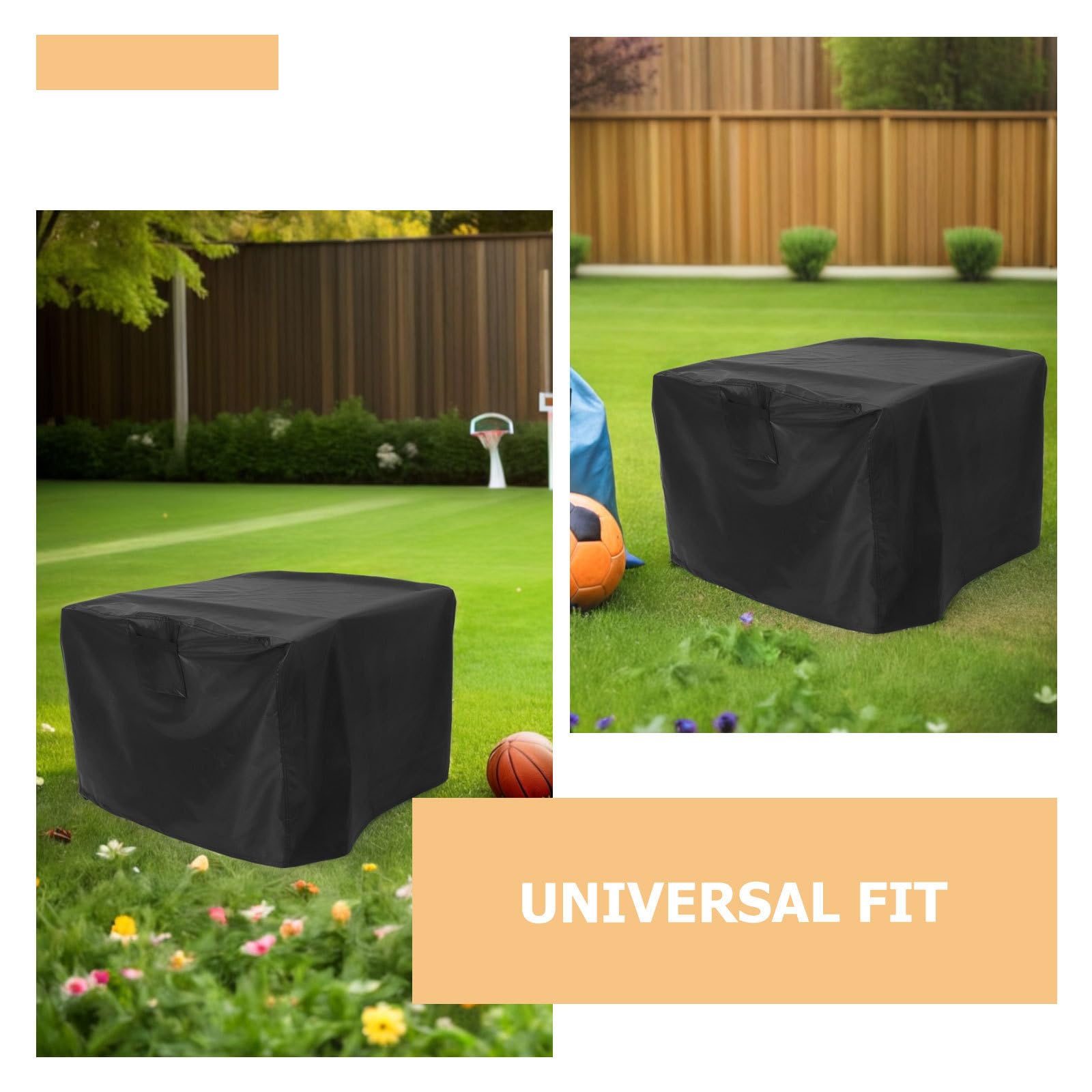ORFOFE Housse Imperméable pour Mobilier de Jardin en Tissu Oxford 420d, Résistante la Déchirure, Carrée, Adaptée aux Braseros et Tables de Foyer D'extérieur Patio