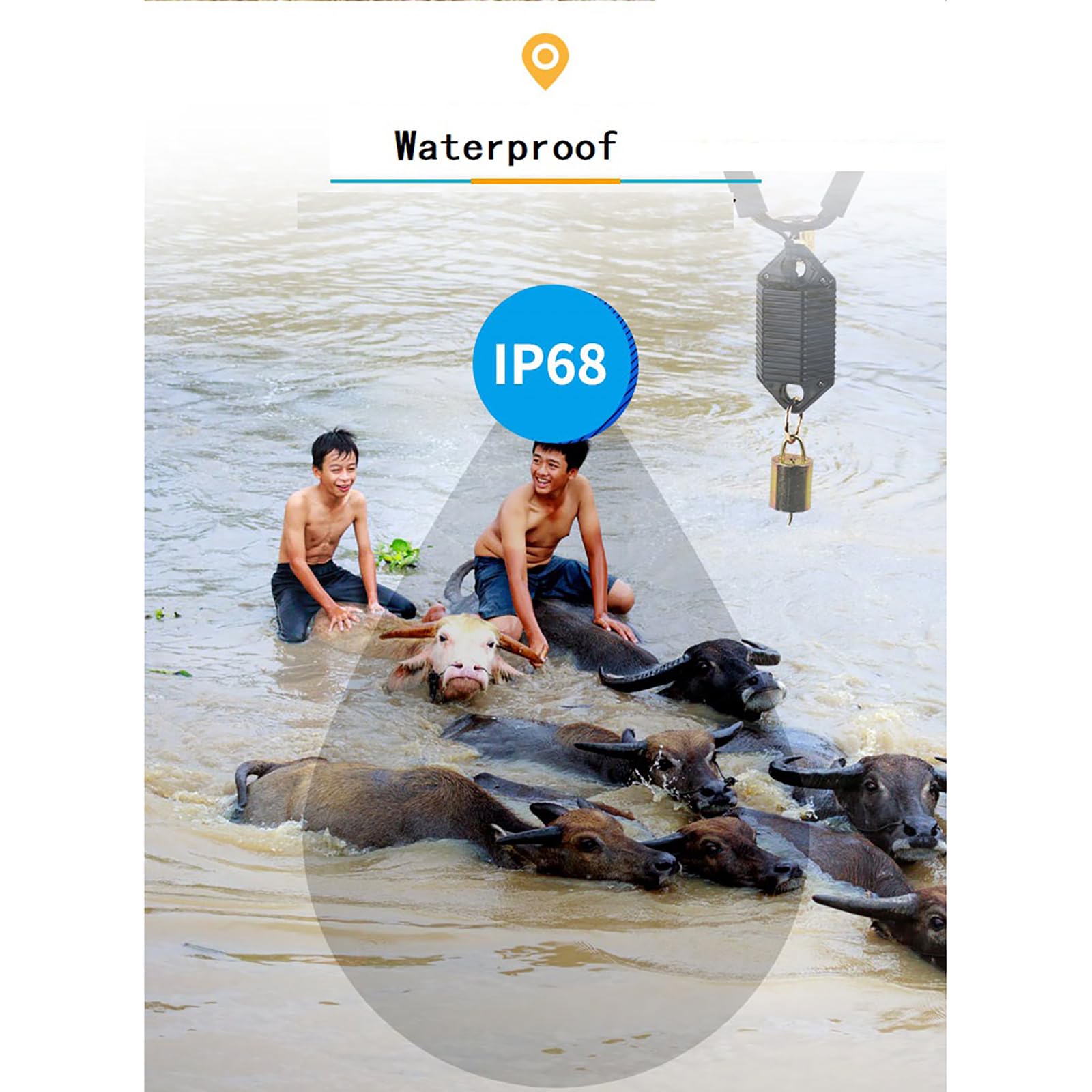 Localizador GPS de Animales, Rastreador Solar de Mascotas, Posicionamiento en Tiempo Real, Seguimiento Histórico de 90 días, para Ganado, Ovino, Caballo y Camello