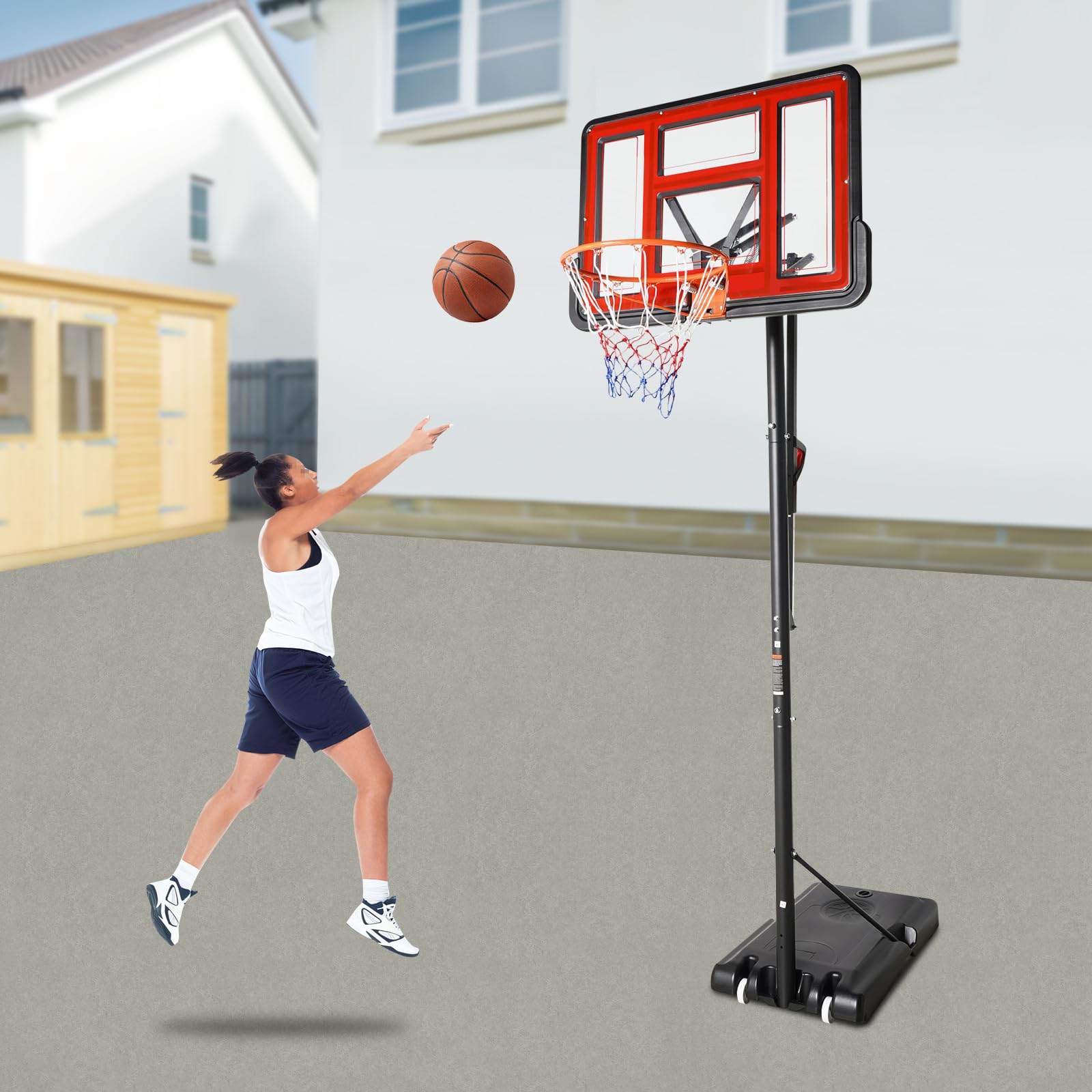 Soporte de baloncesto de 170 a 305 cm, altura regulable
