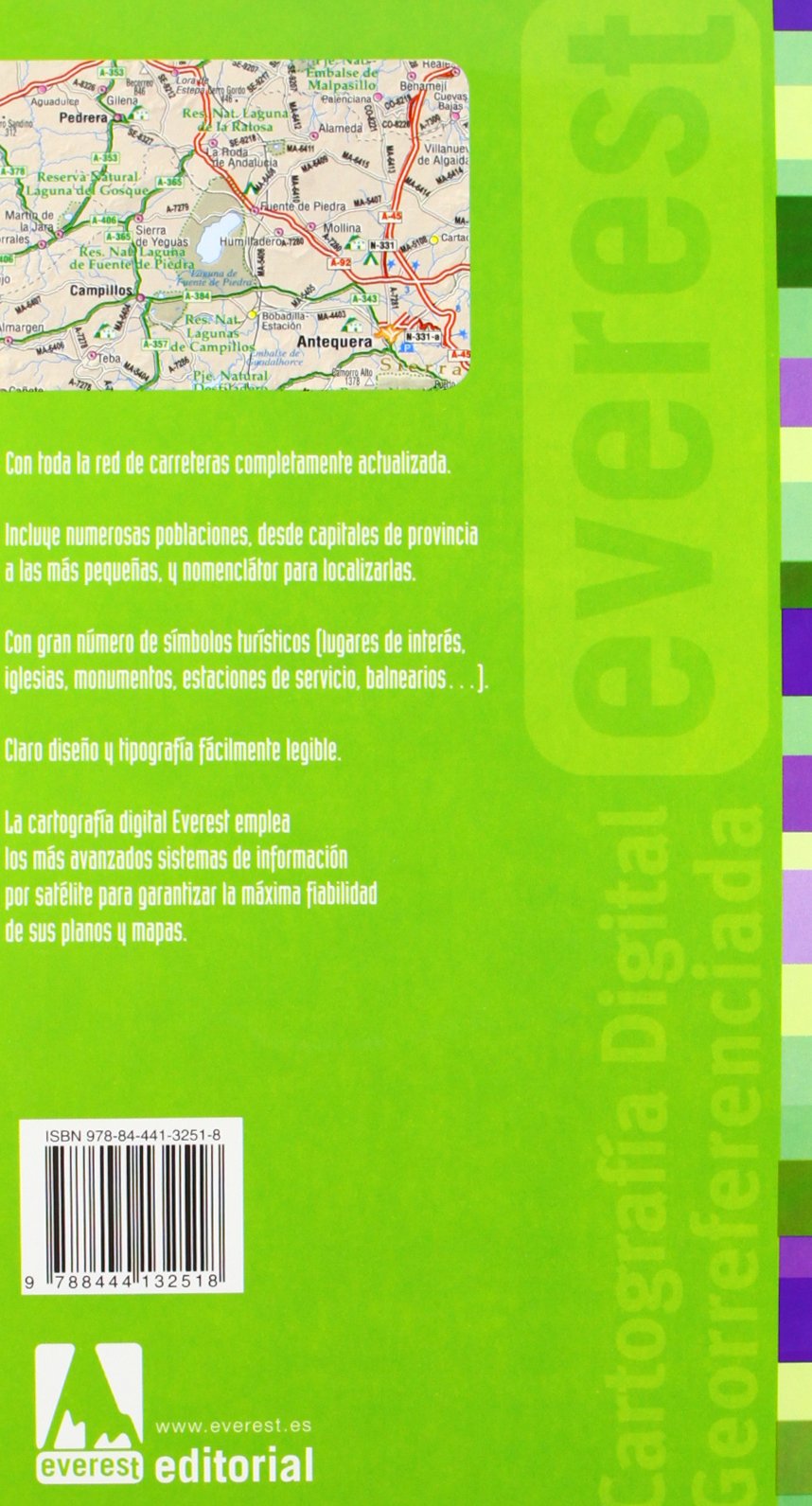 Mapa de carreteras de Andalucía: Con planos de acceso a las capitales. Escala 1:600.000 (Mapas provinciales / serie verde)