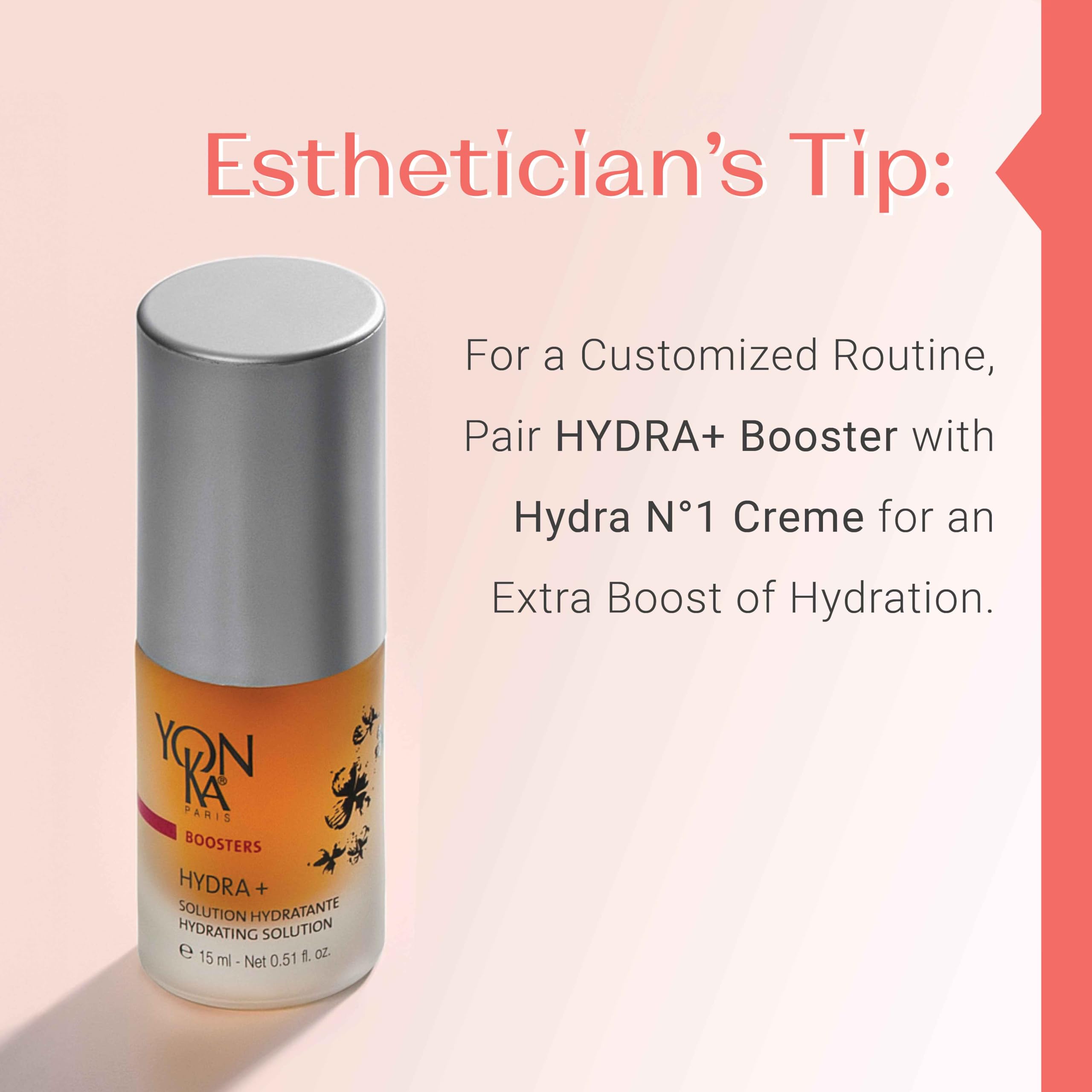Yon-Ka Booster Hydra Plus | Deeply Hydrating Recovery Concentrate | Treat Seasonal Dryness and Prevent Breakouts | With Vitamin C and Brown Algae | Paraben-Free | 0.51 fl oz