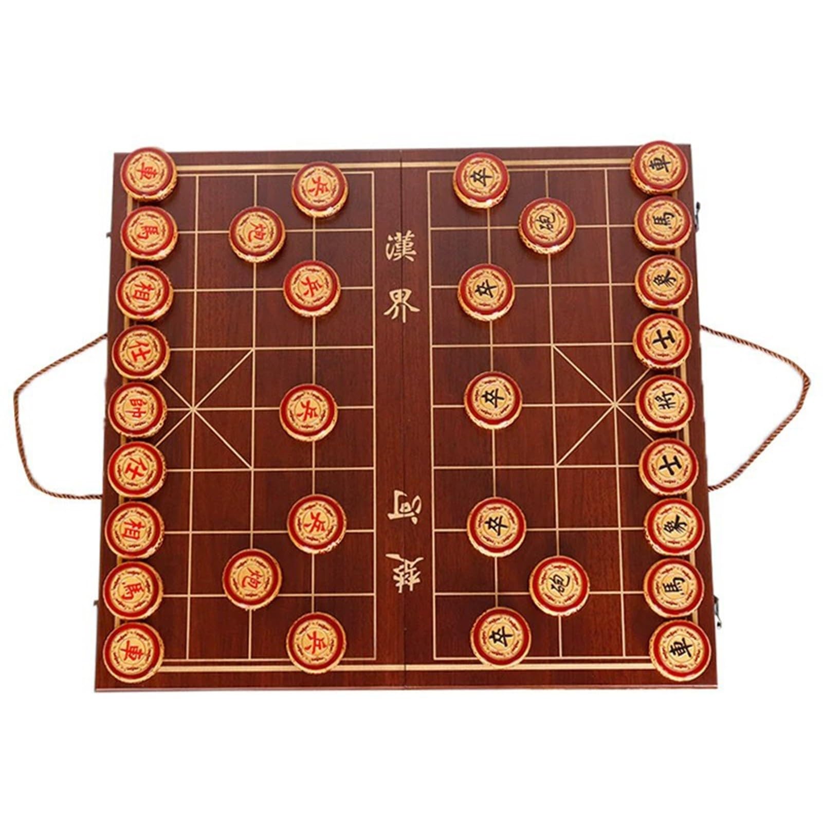 Chinesisches Schach Xiangqi Reisespielset mit faltbarem Schachbrett