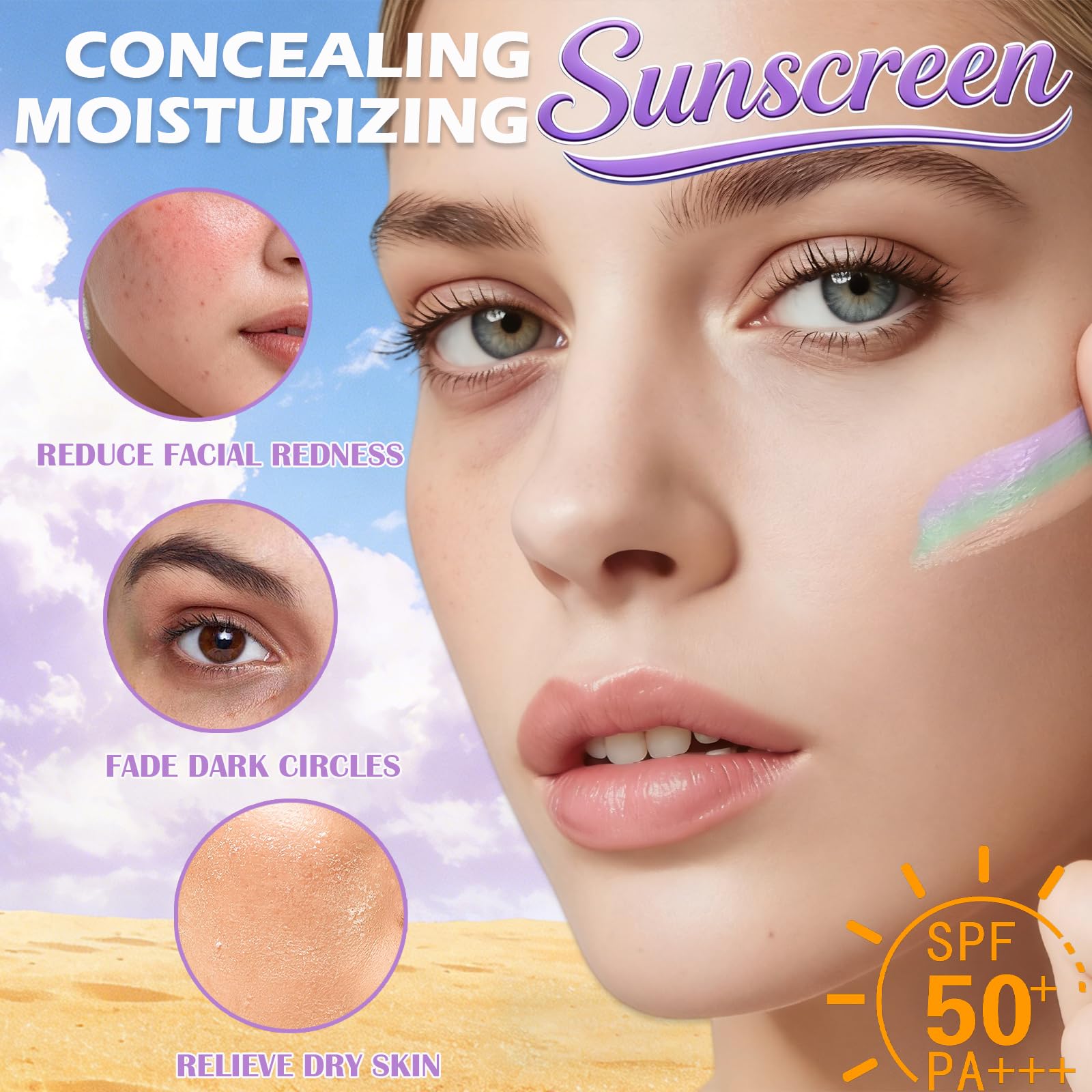 3-in-1 Primer: SPF 50+, Makeup Base -3 3-in-1 Primer: SPF 50+, Makeup Base -3