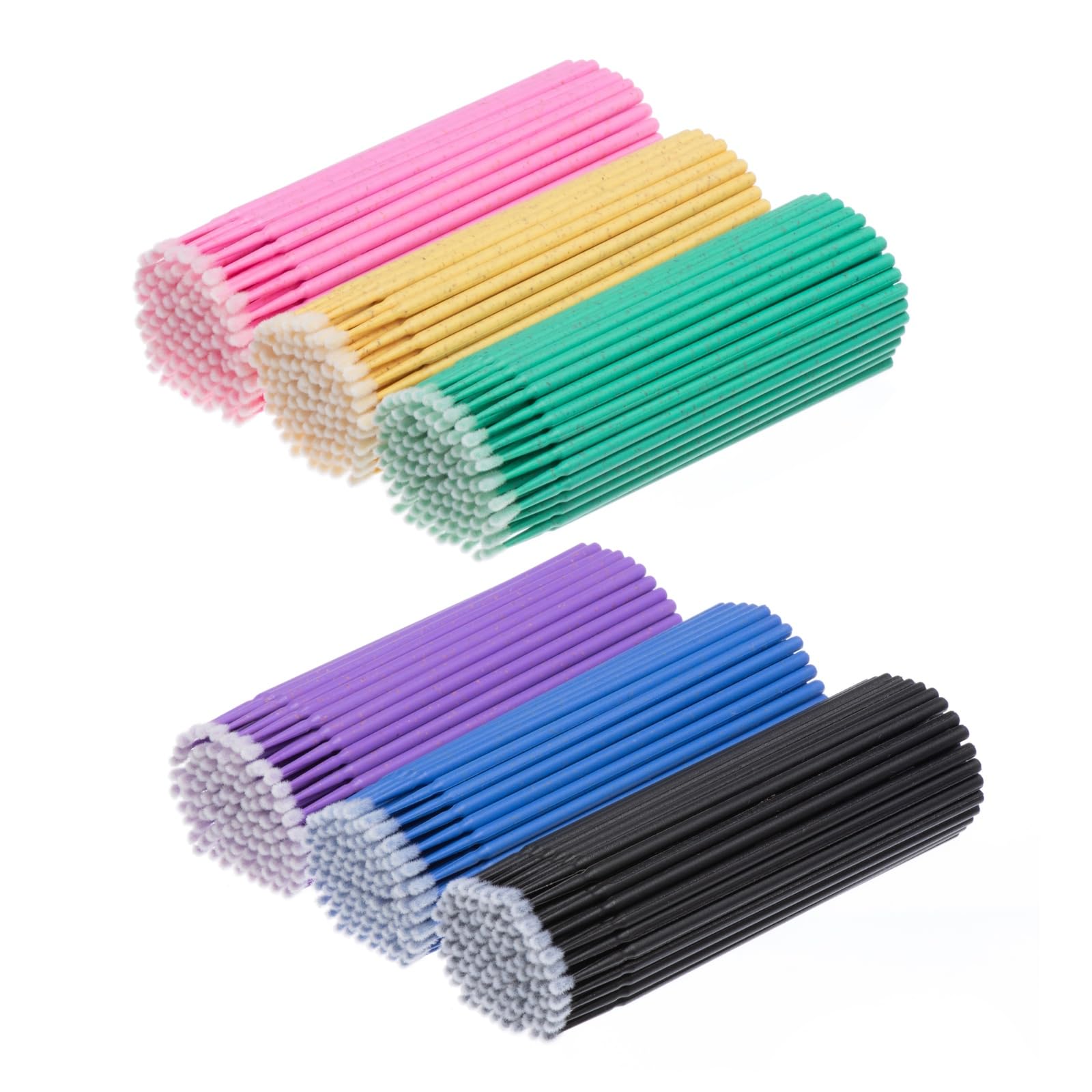 600pcs Micro Applicator Brush for Lash Extensions Supplies, Disposable Micro Cotton Swabs, Eyelash Swabs for Eyelash Extension, Lash Mascara Applicators for Makeup Application.