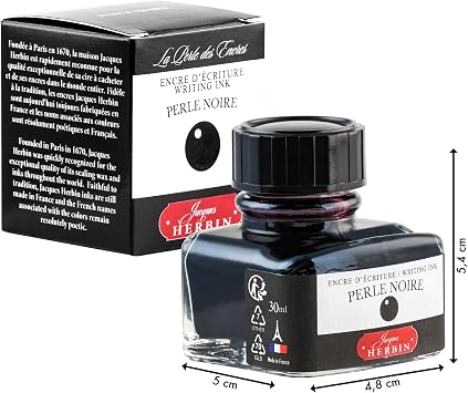 Jacques Herbin Bottle Fountain Pencil Ink 30 ml Perle Noi