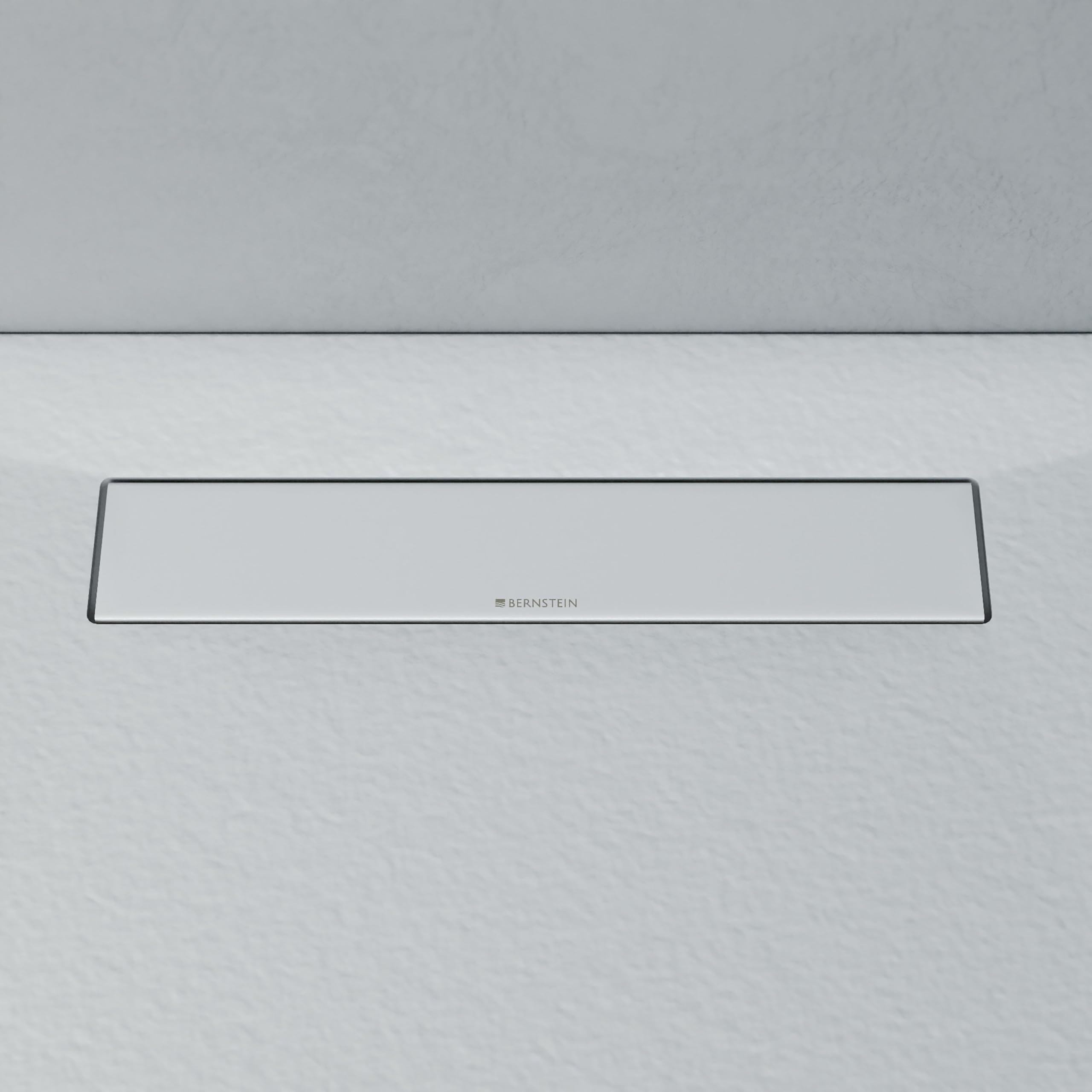 BERNSTEIN - Receveur de douche Rectangulaire 100x160x2,6cm Blanc Mat Bac douche Plat Fonte Minérale Effet Pierre + Bonde Filtre Cheveux, Siphon, Pente & Couvercle, Résistant & Durable - LAVOA