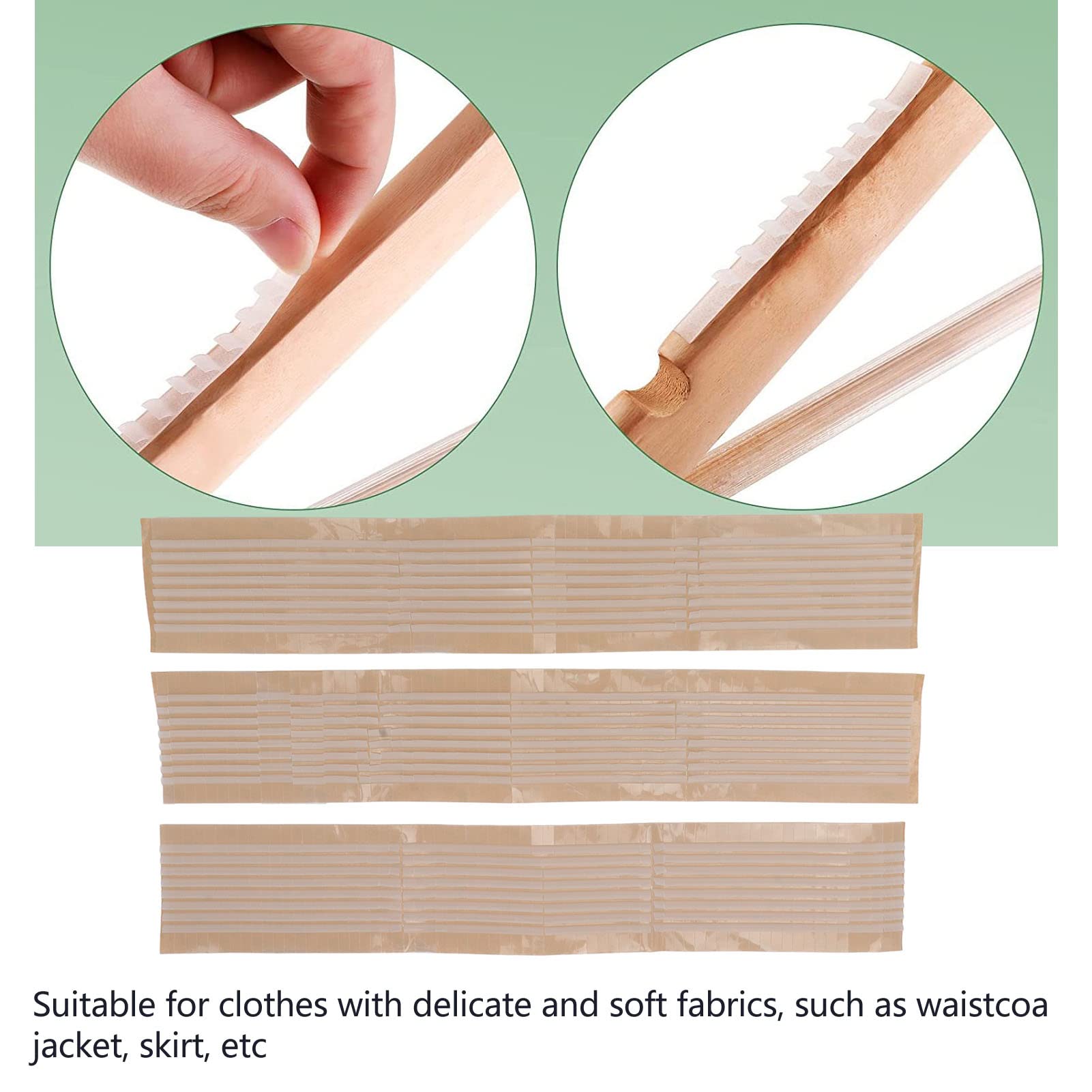 200PCS Non Slip Hanger Grip,Silicone Hanger Strips Gear Designed Self Adhesive Silicone Hanger Strip Pad Hanger Strip Pad Suitable for Home