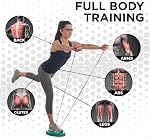 TheraBand Resistance Tube Set, Professional Latex Elastic Tubing for Upper & Lower Body, Core Exercise, Physical Therapy, Lower Pilates, at-Home Workouts, & Rehab