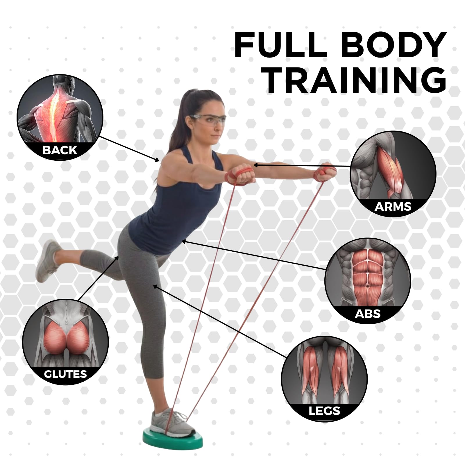 TheraBand Tubo de Resistencia de látex Profesional para Parte Superior del Cuerpo, Parte Inferior del Cuerpo y Ejercicio Central, rehabilitación y acondicionamiento