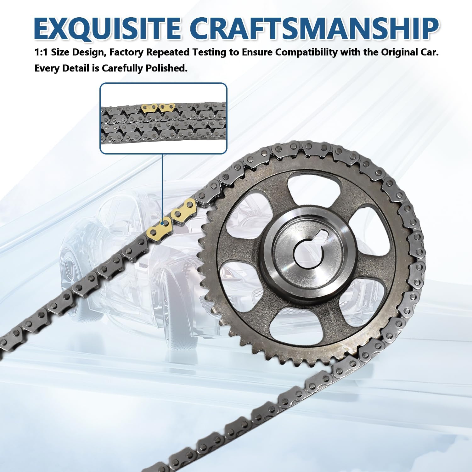 2.4 Timing Chain Kit with VVT Sprocket & Camshaft Adjuster Fit for Acura ILX 13-15, TSX 09-14, Honda Accord 08-12, Civic 12-15, CR-V 10-14, Crosstour 12-15, Replace #14401R40A01