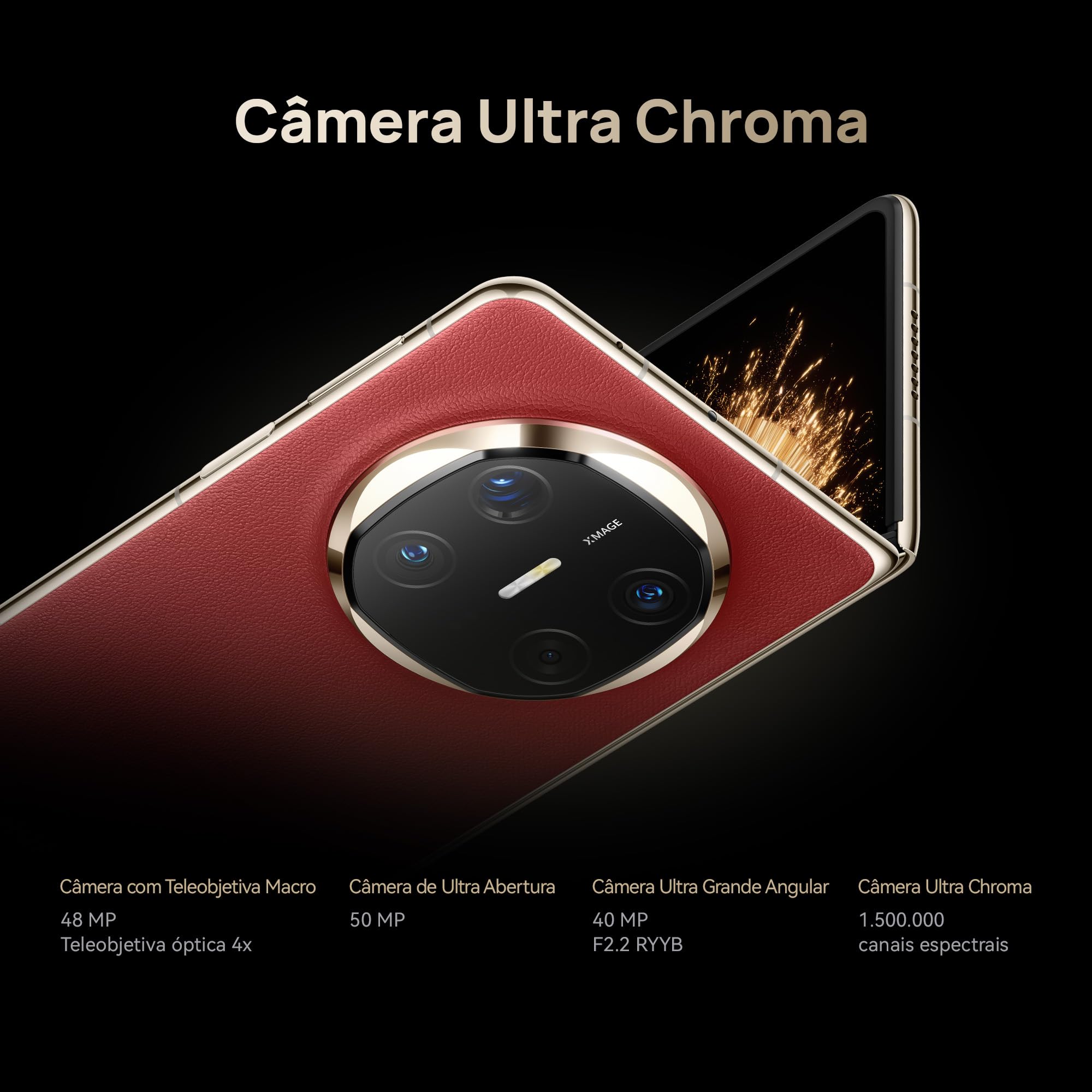 Smartphone, HUAWEI Mate X6, 12GB+512GB, Ultrafino e Durável