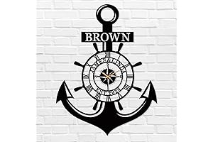 Personalized Ship Wheel Wall Clock: A Timeless Treasure for Your Home