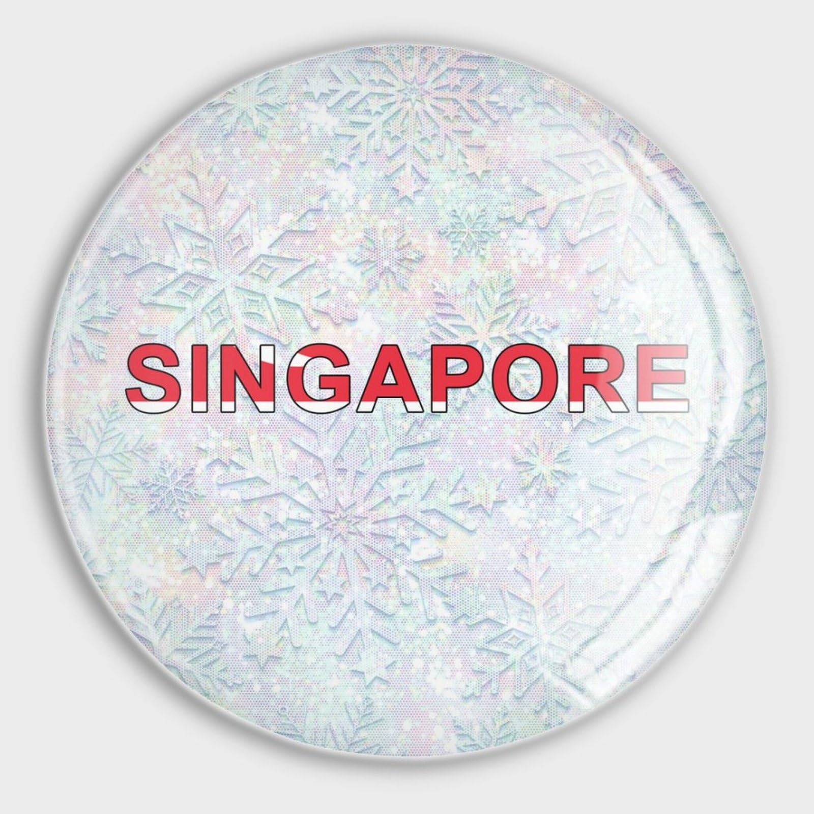Aimants tableau blanc Singapour en verre lot de 4 souvenirs patriotiques