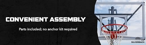 Miniatura 9 de Silverback NXT 54" and NXT 60" In-Ground Basketball Hoops with Adjustable-Height Basketball Goal Backboard and QuickPlay Design